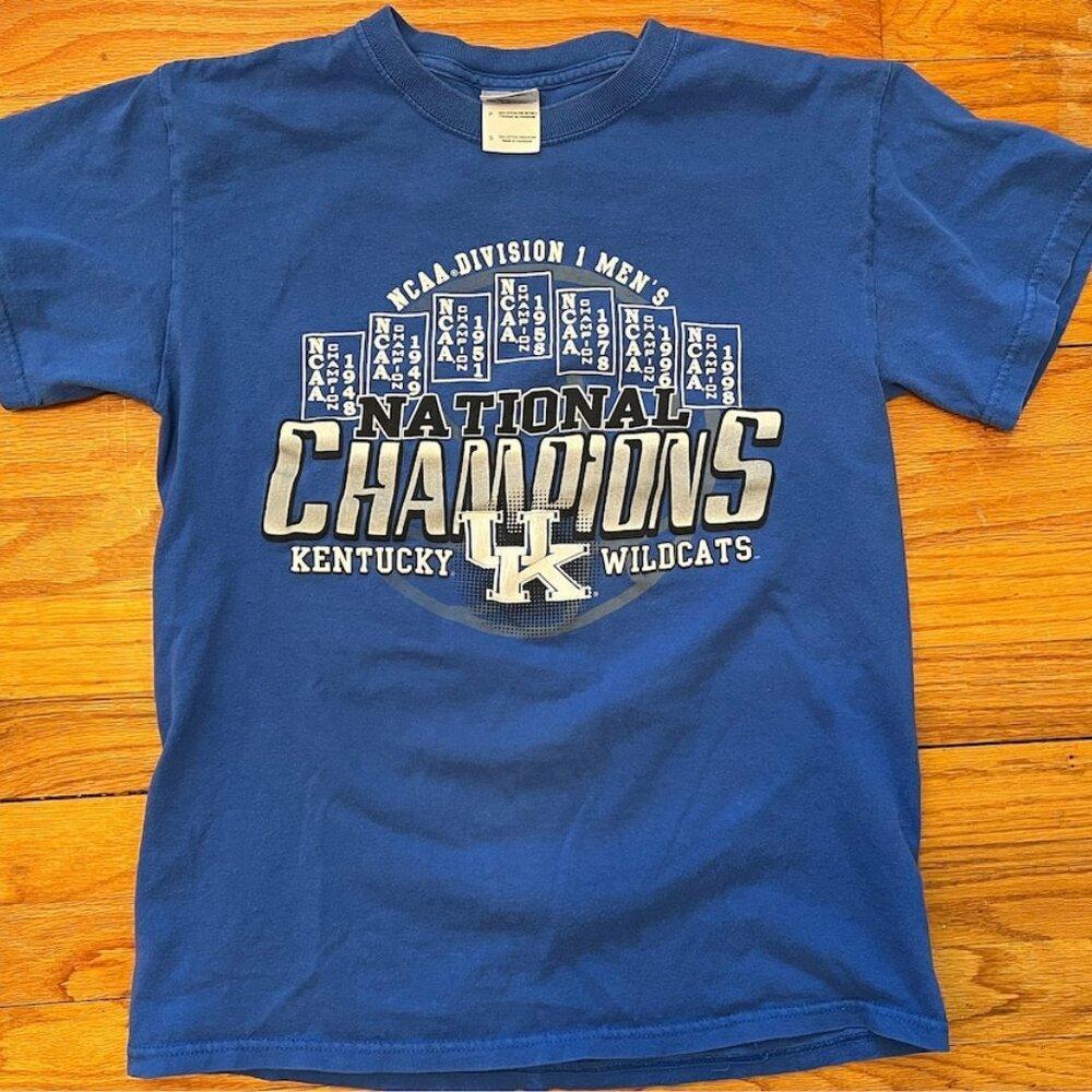 University Of Kentucky Basketball Small T Shirt 2012 Championship Wildcats